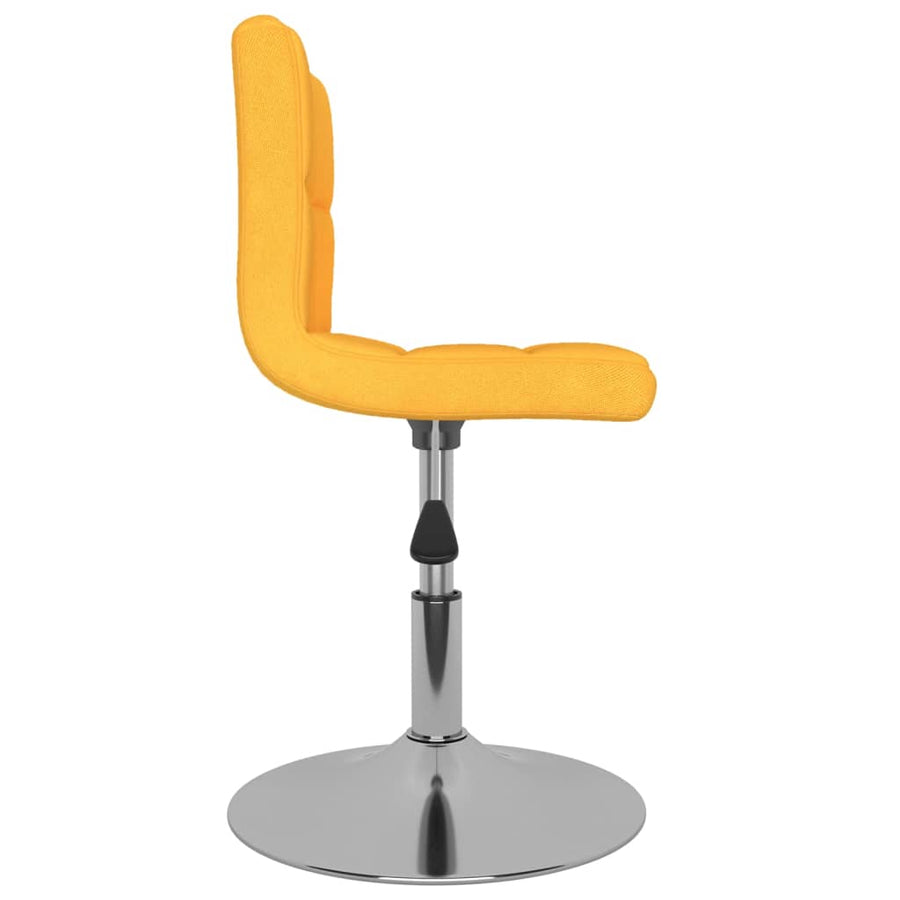 Eetkamerstoelen Draaibaar 6 St Stof Geel