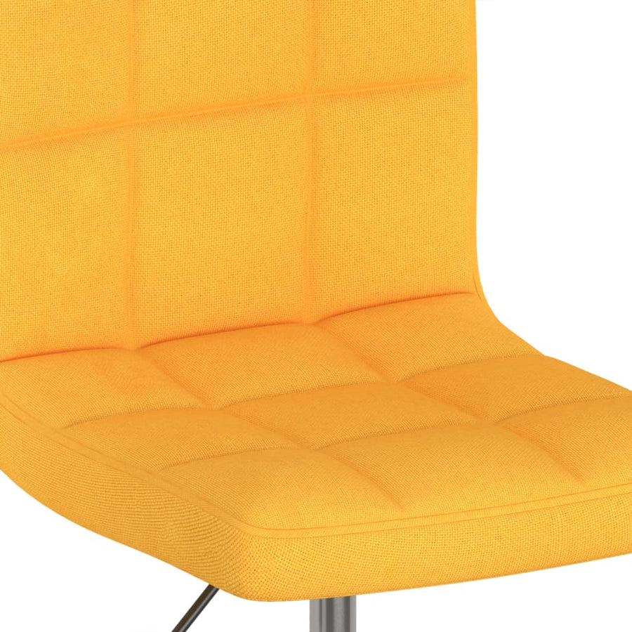 Eetkamerstoelen Draaibaar 6 St Stof Geel