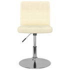 Dining chair swivel fabric cream-colored