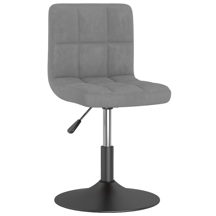 Eetkamerstoelen Draaibaar 4 St Fluweel Lichtgrijs