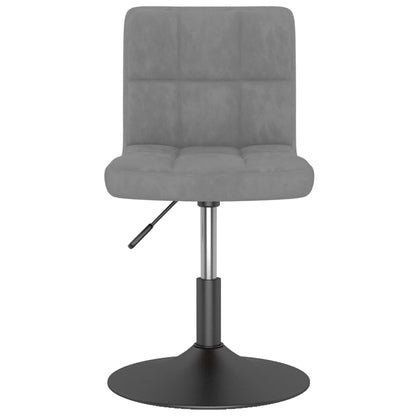 Eetkamerstoelen Draaibaar 4 St Fluweel Lichtgrijs