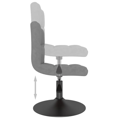 Eetkamerstoelen Draaibaar 4 St Fluweel Lichtgrijs