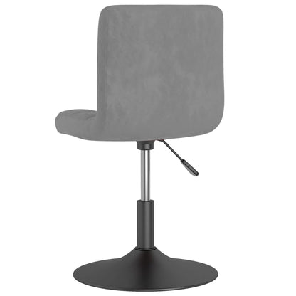 Eetkamerstoelen Draaibaar 4 St Fluweel Donkergrijs