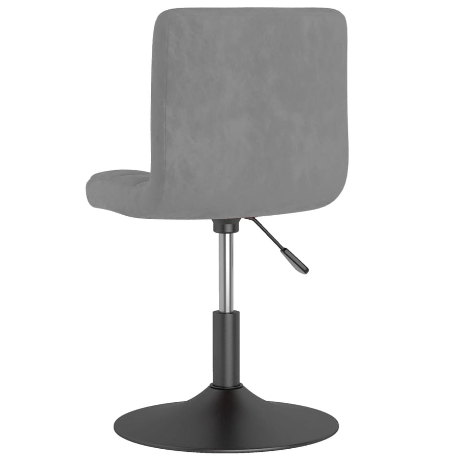 Eetkamerstoelen Draaibaar 4 St Fluweel Donkergrijs