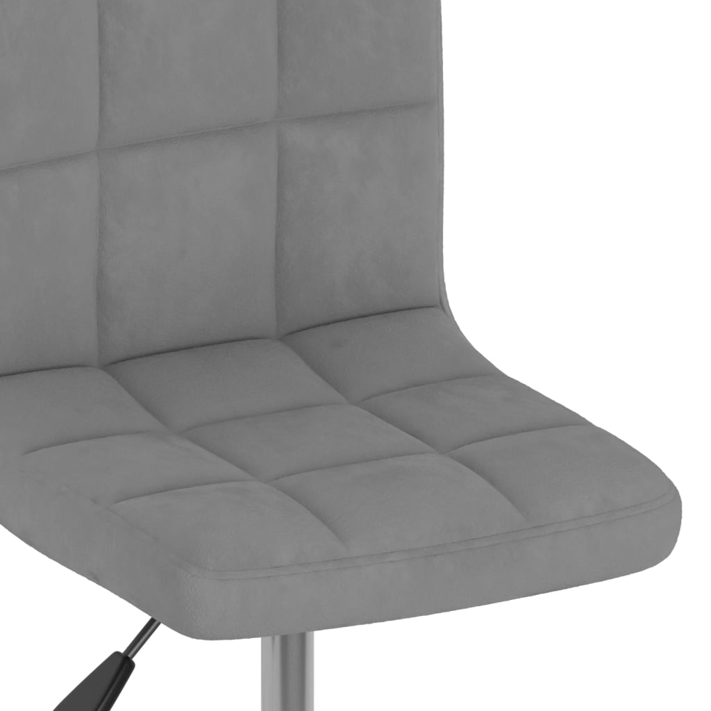 Eetkamerstoelen Draaibaar 4 St Fluweel Donkergrijs