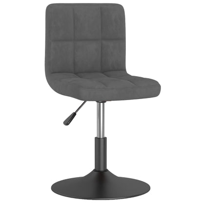 Eetkamerstoelen Draaibaar 6 St Fluweel Donkergrijs