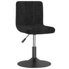 Dining chair swivel velvet black