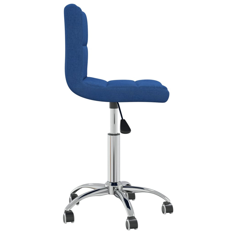 Eetkamerstoel Draaibaar Stof Blauw 1