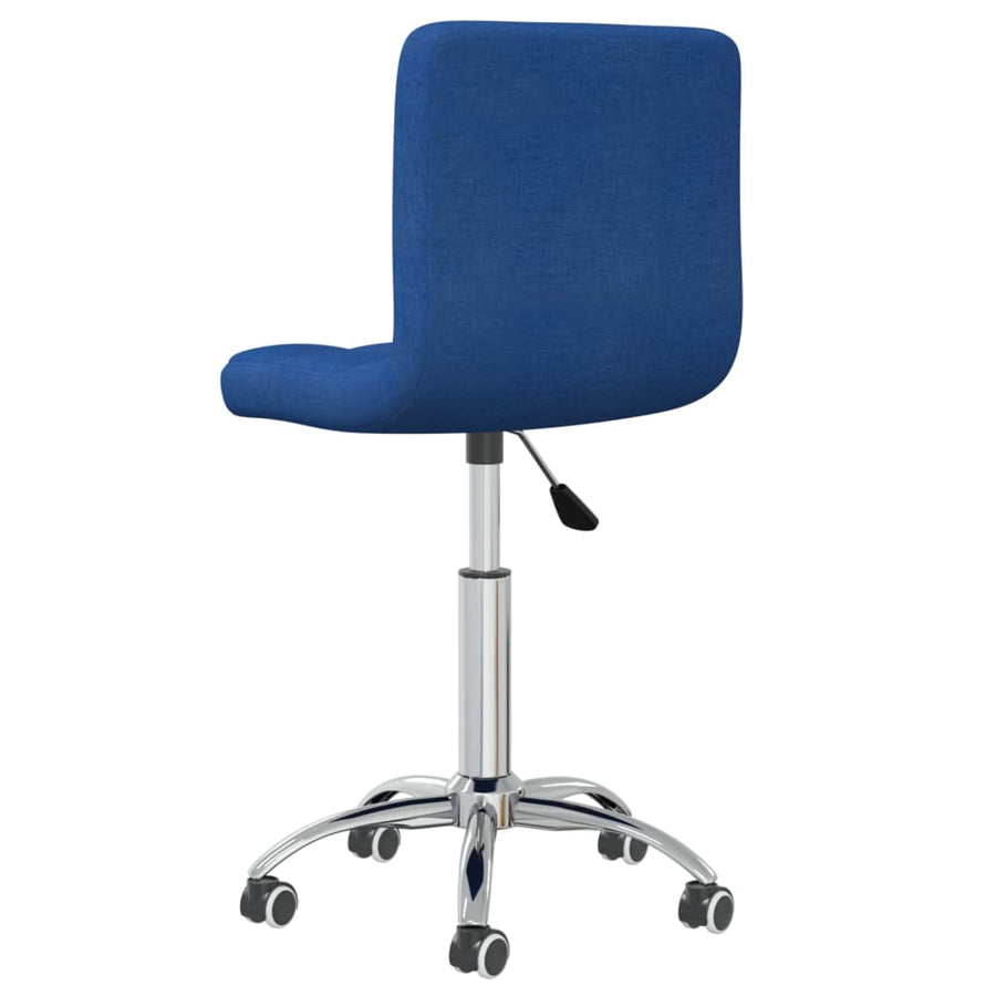 Eetkamerstoel Draaibaar Stof Blauw 1