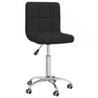 Dining chair swivel fabric black