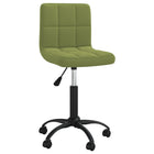 Dining Chair Swivel Velvet Light Green 1