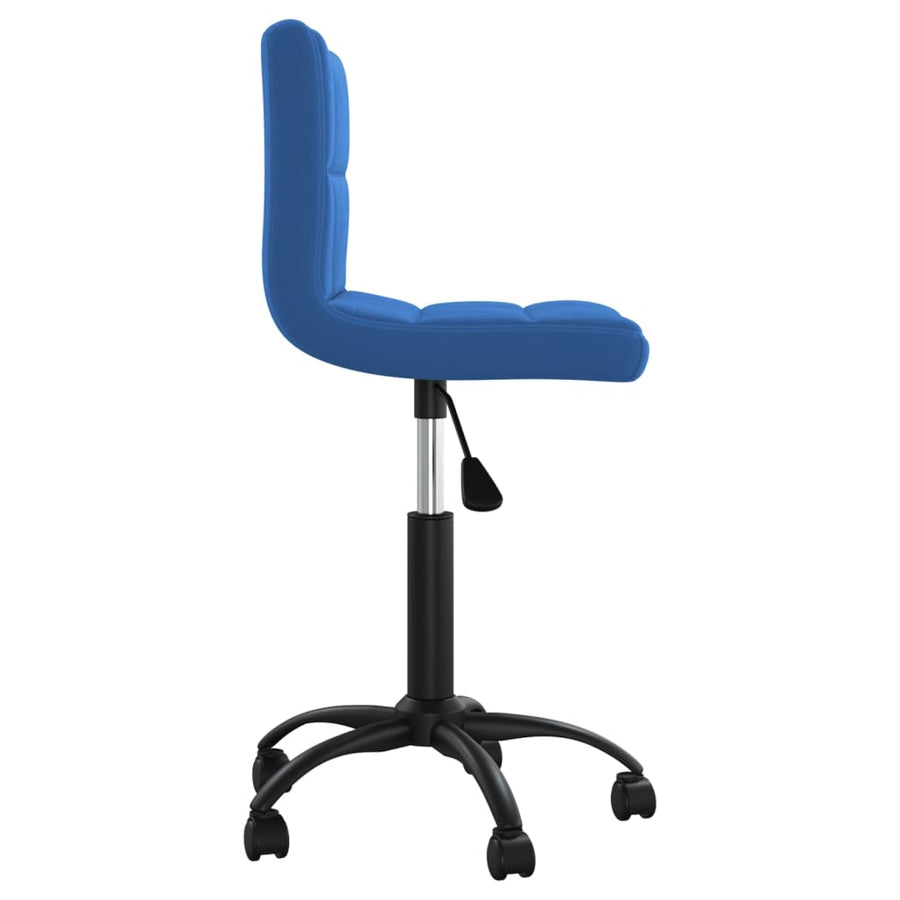 Eetkamerstoel Draaibaar Fluweel Blauw 1