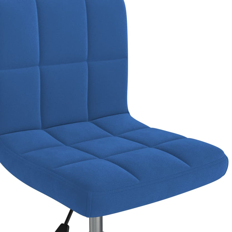 Eetkamerstoel Draaibaar Fluweel Blauw 1