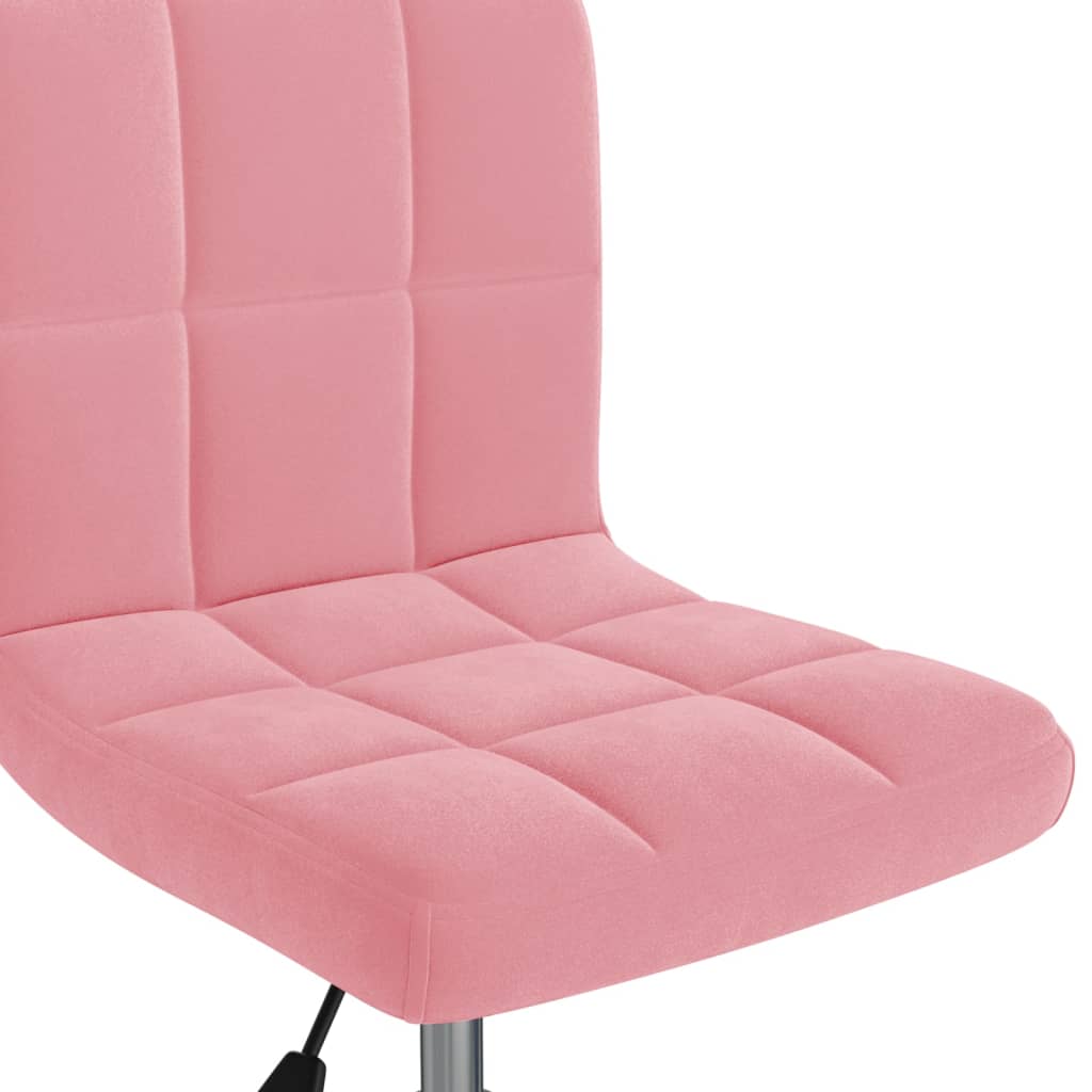 Eetkamerstoel Draaibaar Fluweel Roze
