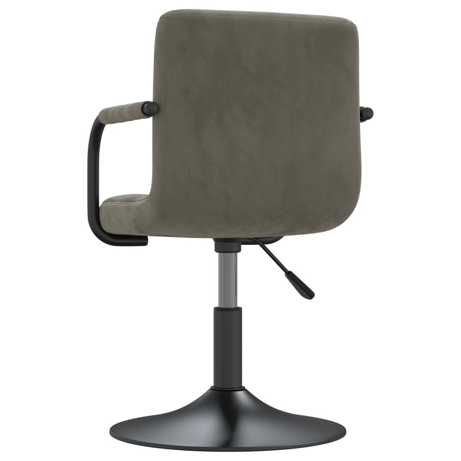 Eetkamerstoelen Draaibaar 6 St Fluweel Lichtgrijs