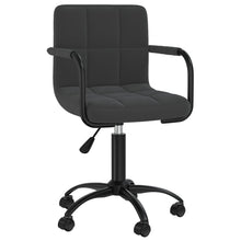 Eetkamerstoelen Draaibaar 4 St Fluweel Zwart