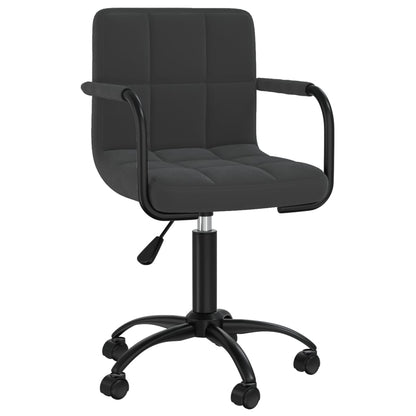 Eetkamerstoelen Draaibaar 4 St Fluweel Zwart
