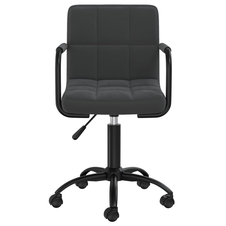 Eetkamerstoelen Draaibaar 4 St Fluweel Zwart