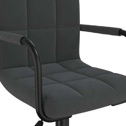 Eetkamerstoelen Draaibaar 4 St Fluweel Zwart