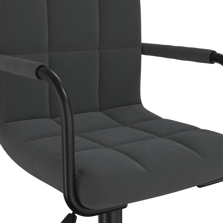 Eetkamerstoelen Draaibaar 4 St Fluweel Zwart