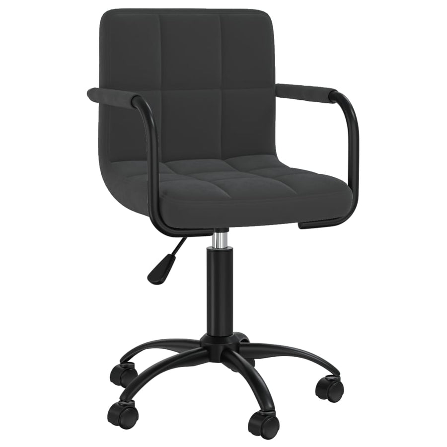 Eetkamerstoelen 6 St Draaibaar Fluweel Zwart