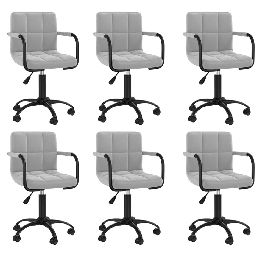 Eetkamerstoelen Draaibaar Fluweel 6
