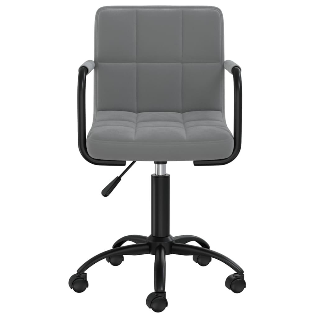 Eetkamerstoelen Draaibaar 6 St Fluweel Donkergrijs