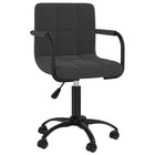 Dining chair swivel velvet black