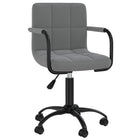 Dining chair swivel velvet dark grey