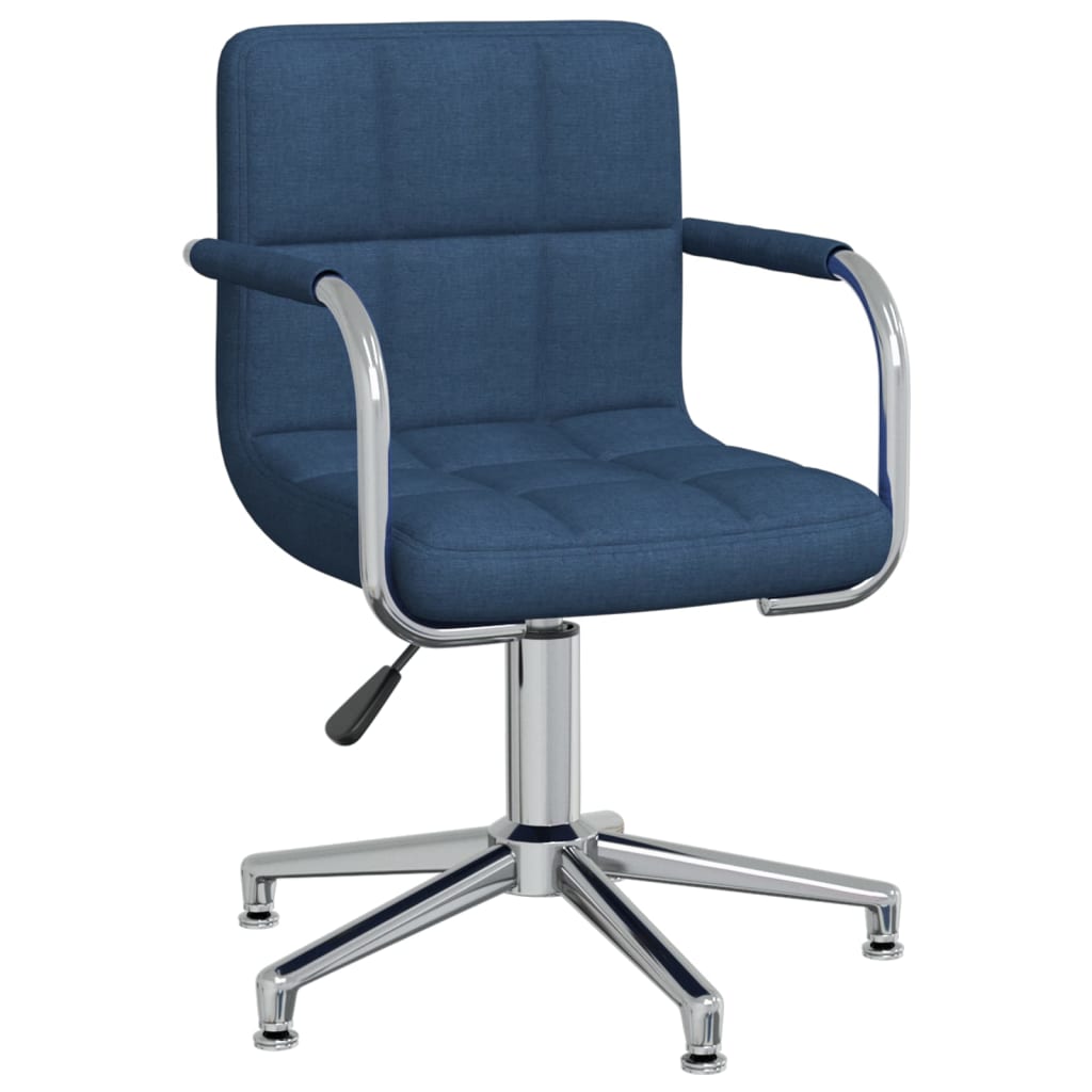 Eetkamerstoel Draaibaar Stof Blauw 1