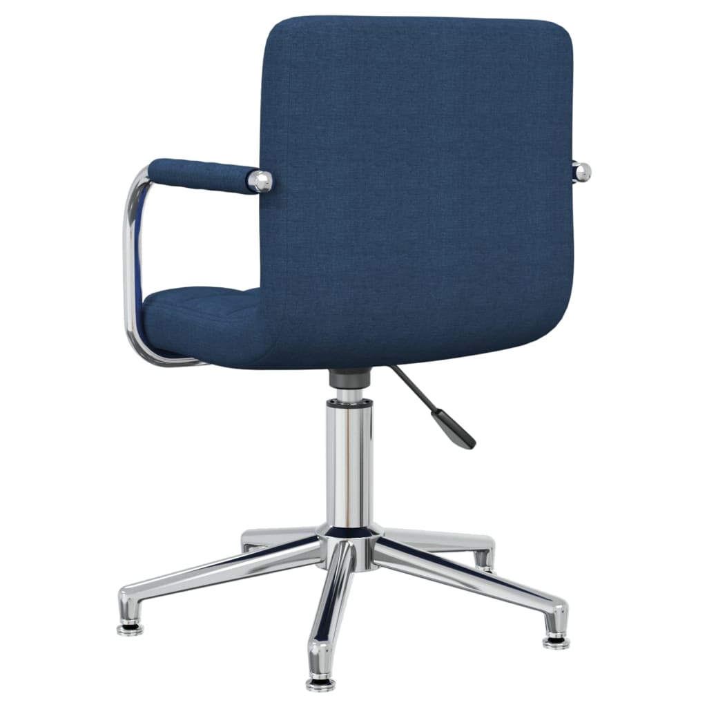 Eetkamerstoel Draaibaar Stof Blauw 1