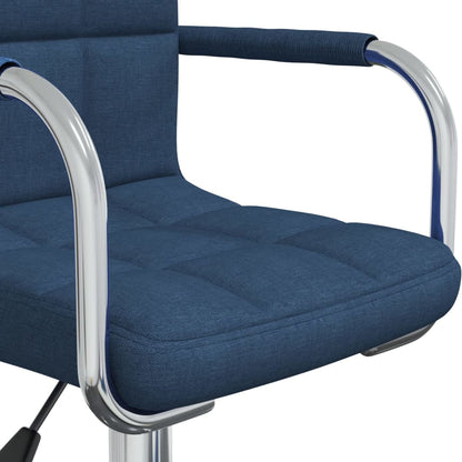 Eetkamerstoel Draaibaar Stof Blauw 1