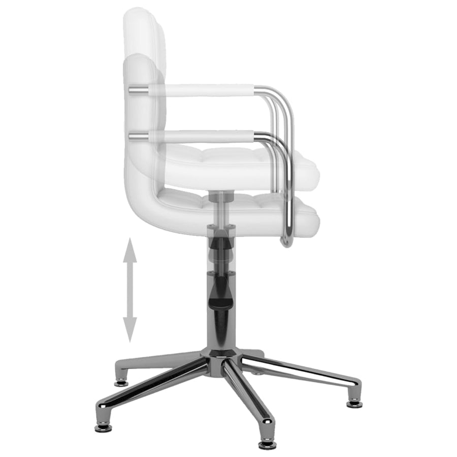 Eetkamerstoelen Draaibaar Kunstleer 6