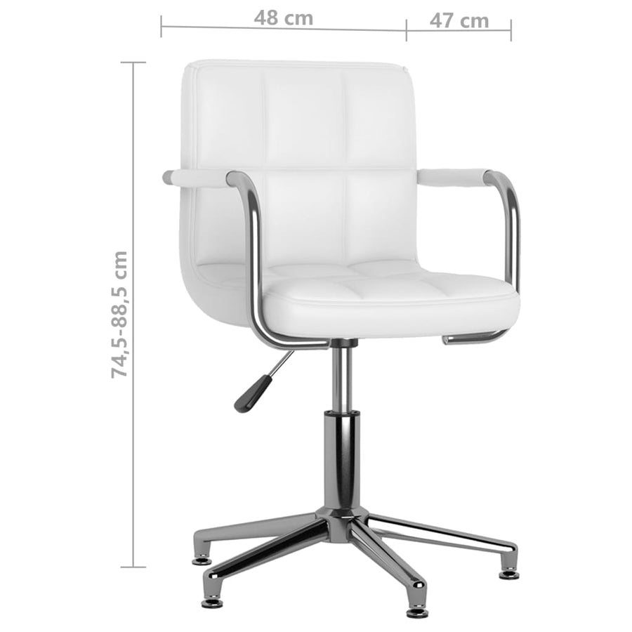 Eetkamerstoelen Draaibaar Kunstleer 6