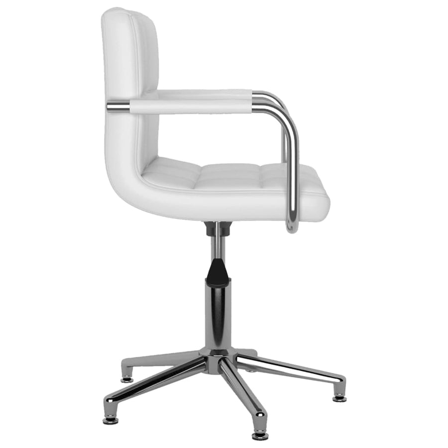 Eetkamerstoel Draaibaar Kunstleer 1 Wit