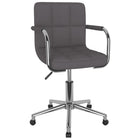 Dining chair swivel fabric taupe