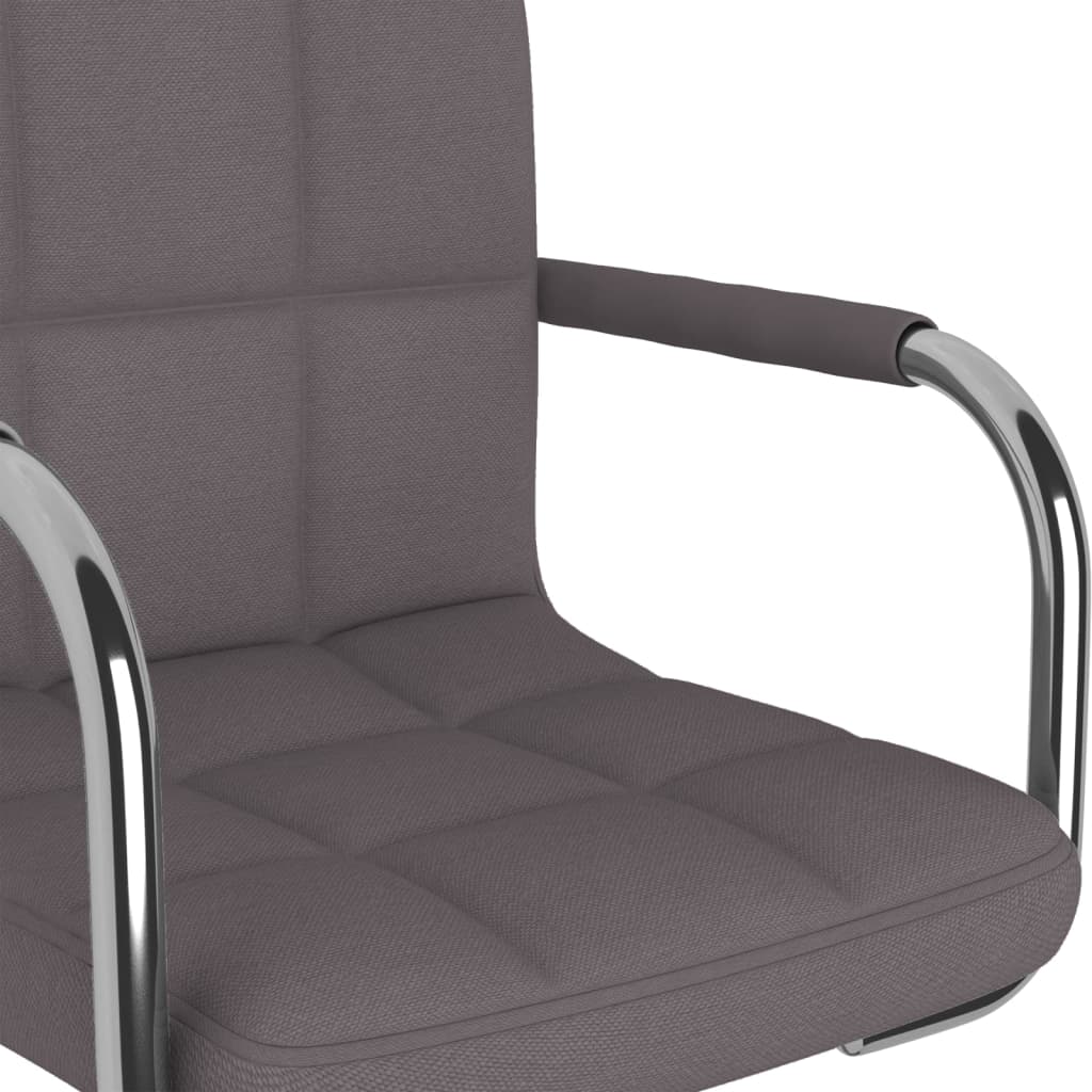 Eetkamerstoel Draaibaar Stof Taupe 1