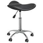 Dining chair swivel artificial leather black