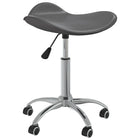 Dining chair swivel artificial leather grey