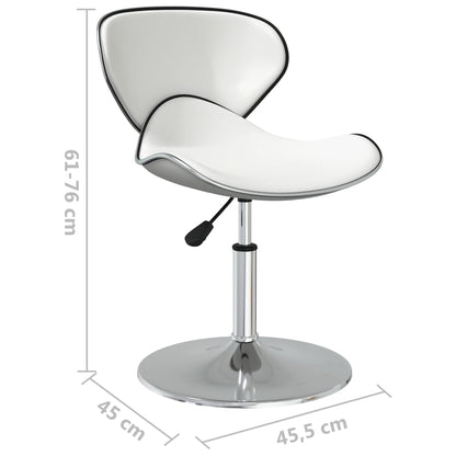 Eetkamerstoelen 4 St Kunstleer Wit