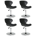 Dining chairs 4 pcs artificial leather black