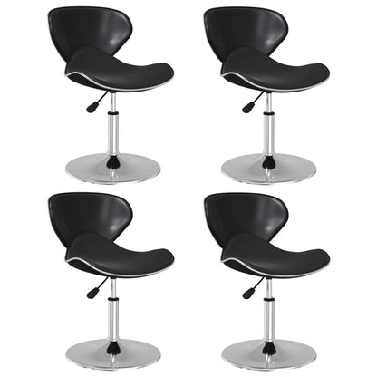 Eetkamerstoelen 4 St Kunstleer Zwart