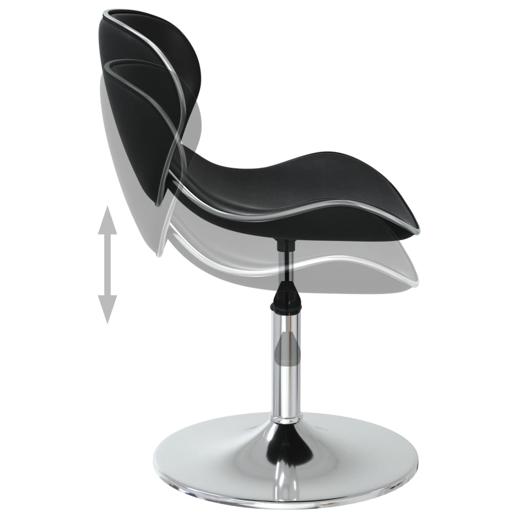 Eetkamerstoelen 4 St Kunstleer Zwart