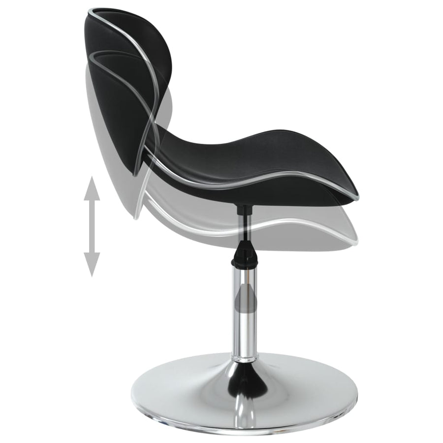 Eetkamerstoelen 6 St Kunstleer Zwart