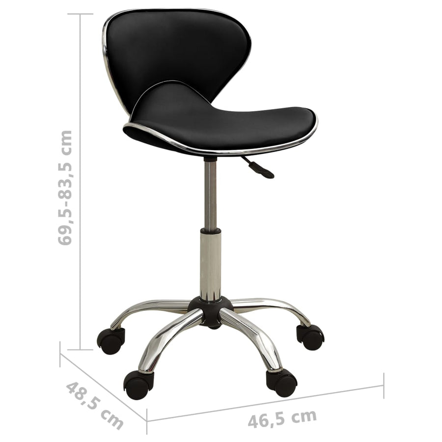 Kantoorstoel Kunstleer Zwart