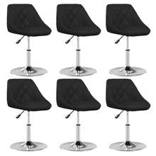 Eetkamerstoelen 6 st kunstleer zwart 6