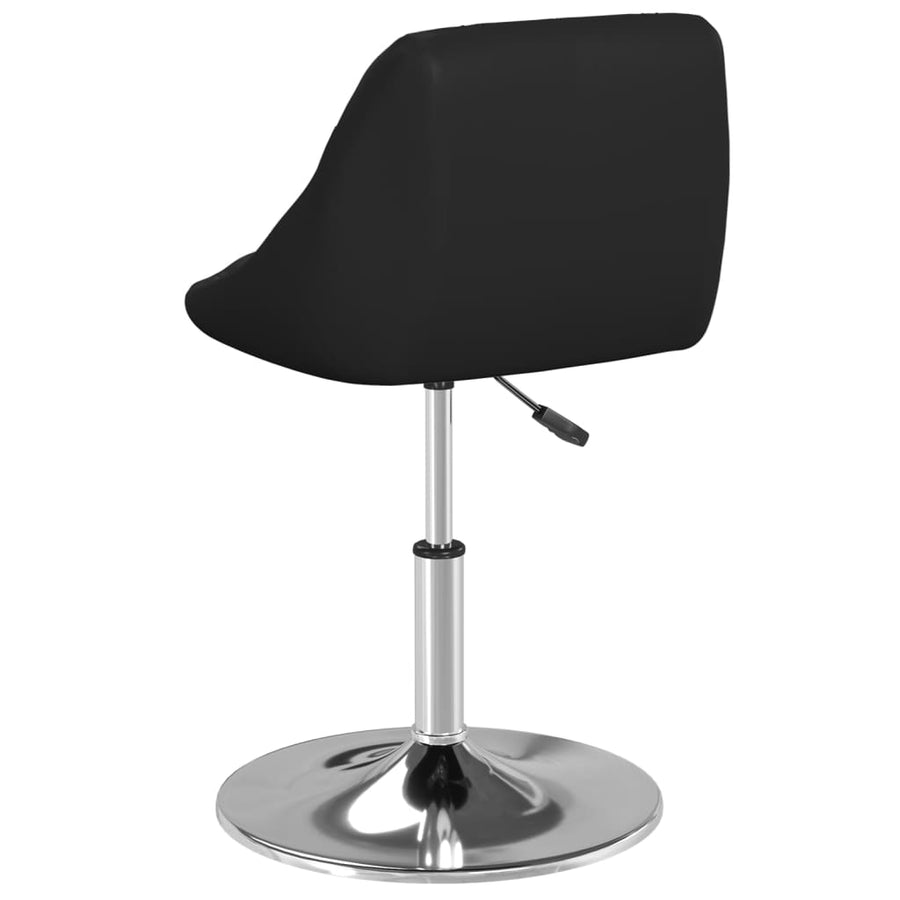 Eetkamerstoelen 6 st kunstleer zwart 6