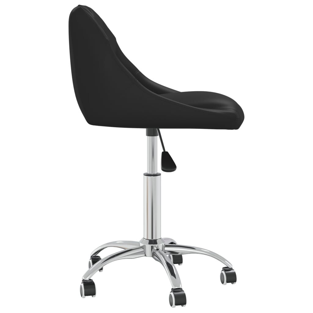 Eetkamerstoelen Draaibaar Kunstleer 4 Zwart