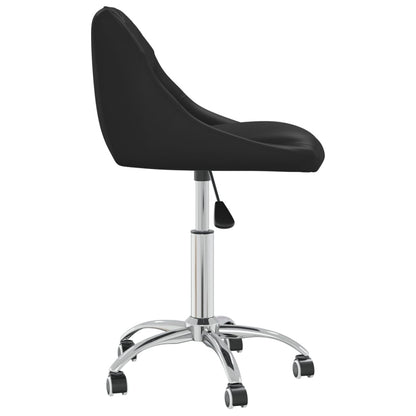 Eetkamerstoelen Draaibaar Kunstleer 4 Zwart