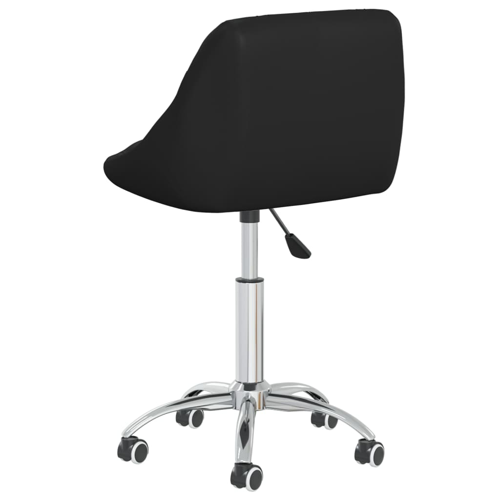 Eetkamerstoelen Draaibaar Kunstleer 4 Zwart